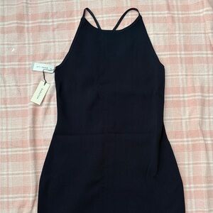 Babaton navy Halter Neck Dress